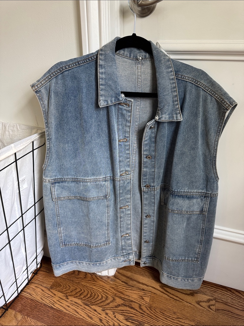 Classic Light Blue Denim Vest